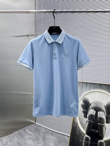 路易威登 Lv 2025Ss夏季新款 翻领短袖T恤 polo衫，高端版本！专柜定制面料 透气舒适度高，细节无可挑剔，品牌元素设计理念，体现高品质。手感细腻柔软！