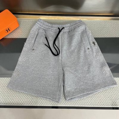 纯原臻品 顶级原版复刻 Chrome Hearts克罗心2025新款立体双边贴布绣花休闲短裤 原版面料高版本高品质 网红明星同款 定制320克牛肚棉面料 重工洗