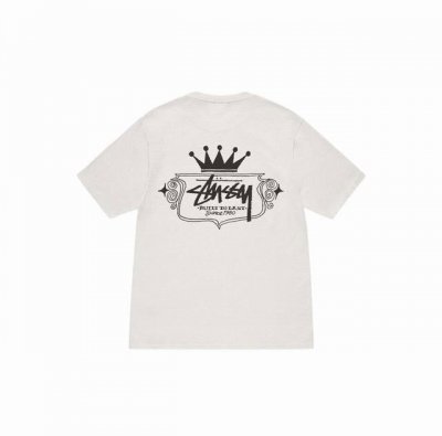 1144款斯图西Stussy高品质短袖，260克双纱面料，现货可报，宽松版型，最大穿到220斤都行，码数Mlxlxxl，颜色：黑色，白色，灰色，藏青色