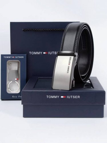 tommy汤米男士皮带头层牛皮腰带自动扣男士裤带 全套礼盒包装！ 男人经典中的选择！属于你的第二张面孔！！各类高品P货基本都会源自一个代工工厂P，所以突破一个工