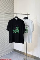 L221 Lo罗意威2025Ss撞色荧光绿T恤 硅胶立体印花 双层螺纹领口 肩部通肩压条 280G纯棉面料 黑白双色 男女同款码数S-Xxl 三标齐全