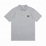 Loewe 罗意威 2025新款 经典Logo刺绣 男女同款 休闲polo衫 定制珠地棉面料 进口田岛机刺绣工艺 领标吊牌主唛三标齐全 颜色：灰色 尺码：M-X