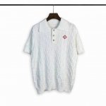 casablanca 24年春夏新款格子针织短袖polo衫 颜色 白 绿 码数:M L Xl Xxl