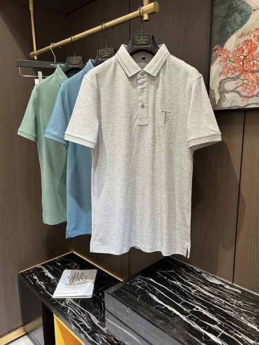 Bur25S春夏男士Polo 胸前标志性Logo徽标 整体非常的轻商务休闲！！上身轻盈舒适顺滑 到手绝对让你觉得物有所值的一件单品！！！码数M-3Xl