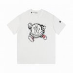 p70#K009 moncler/蒙口 《官网同款印花图案》 双纱纯棉短袖 -【260G双纱纯棉顶级面料 手感柔软 百分百纯棉独家出货 定染硫化黑无尘处理面料