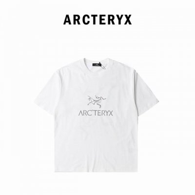 本地自取180 arcteryx始祖鸟新款黄标印花圆领T恤 颜色：黑色 白色 货号529120003 尺码：S~2Xl、