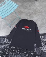 款M314 巴黎长袖 巴黎世家Balenciaga新款Blcg巴黎世家新款 M标Logo字母刺绣长袖 对色定染面料 采用全新M标Logo刺绣 田岛机绣高密度绣花