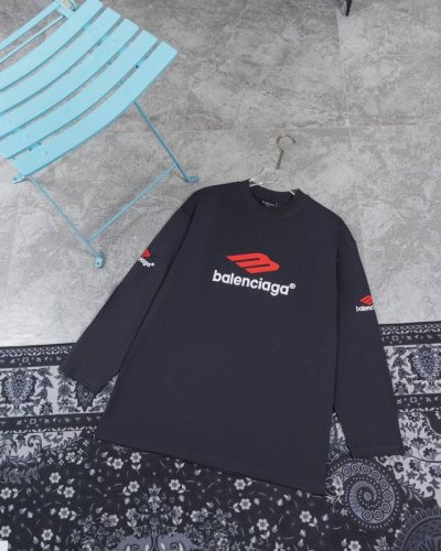 款M314 巴黎长袖 巴黎世家Balenciaga新款Blcg巴黎世家新款 M标Logo字母刺绣长袖 对色定染面料 采用全新M标Logo刺绣 田岛机绣高密度绣花
