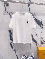 Off-White 260克圆领短袖T恤 大幅箭头Off经典标识印花 官方同步 高版本 高品质 时尚个性 百搭潮流 纯原品质 原版面料 吊牌 领标 水洗麦 三标