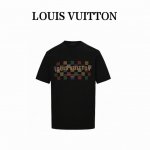 Louis Vuitton 路易威登 25Ss 彩色棋盘格字母压胶短袖 定制定染双纱紧密度面料 ，螺纹同缸定染零色差精选棉质面料，上身舒适透气，面料松软有型，透