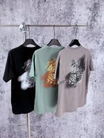 1075 实拍图 Stone Island石头岛Ss24Cleanft纯色 Dirtyft后背印花徽标印花圆领套头短袖T恤 面料：240G纯棉双纱面料 辅料：全