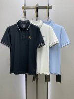 始祖鸟25Ss新款春夏短袖翻领T恤polo，最高版本客供定制高端朱地面料简单时尚款，拼色螺纹超级好看！经典Logo简单大方的款式！满满的高级感，四季可穿。简欧风