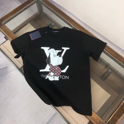 Louis Vuitton Lv 路易威登 2025春夏最新款短袖T恤，男女同款定制专属纯棉面料，定制原版工艺螺纹，胸前趣味图案印花设计！简约大方，从容百搭，档