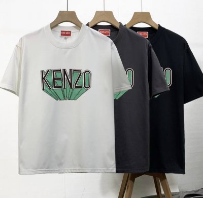 高品质 Kenzo新款 柜子情侣款圆领短袖T恤，柜子同步 明星同款 上身帅气时尚个性潮流短袖T恤！简单有个性，上身效果巨帅，打底外穿都很好看，颜色搭配也超赞的，