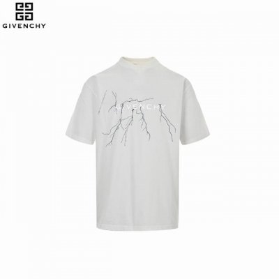 givenchy 纪梵希 24Ss 反光闪电印花短袖 采用50支双股面料 兼顾透气性 刻字模采用反光材料用不同颜色两次进口机压花而成 标志Logo图案 做工复杂