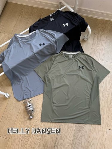 under Armour 安德玛 高端户外运动健身透气速干冰丝科技面料户外短袖T恤 -冰丝速干 冰感汗布男款短袖、柔软亲肤 立体剪栽 打造优雅线条成熟与品位的象
