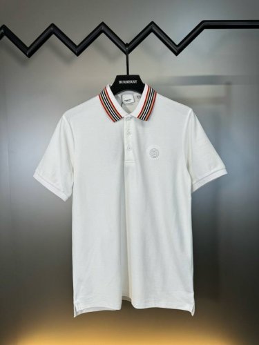 顶级代购版本★巴宝莉Burberry 经典撞色圆领Tb刺绣纯棉水洗面料polo衫男士短袖 巴宝莉Burberry经典男士polo衫，全面材质，上身超级舒适，领子