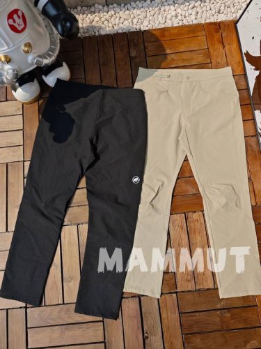出口订单Mammut猛犸象.户外登山徒步防风透气冲锋裤 纯原品质，面料舒适有弹性，防风防泼水。立体裁剪，外贸大厂出品，走线均匀平整，做工细节超级棒！原版立体植绒
