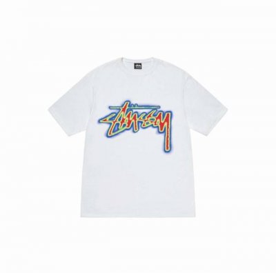 1083款斯图西Stussy高品质短袖，260克双纱面料，现货可报，宽松版型，最大穿到220斤都行，码数Mlxlxxl，颜色：黑色，白色，藏蓝色，灰色
