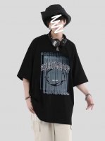 款号T1039 颜色：黑 白 粉 尺码：S M L Xl 重工热固油墨发泡 反复刷十几次浆才有这样的效果 细节还原到位 独特的反转Logo印花 个性且不易撞款