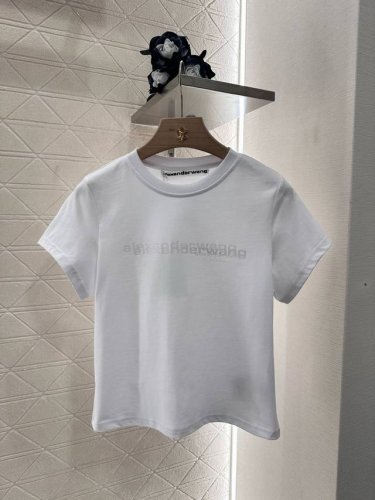 Alexander Wan*2025新品上架 重叠印花字母 定制Yb原生全棉材质 透气舒适 质感十足 修身T恤裁剪 凸显品牌格调 采用克重纯棉制成 垂坠感十足