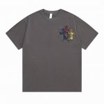 140【隔天到】 chromehearts/克罗心 十字架彩色花梵文 满印 高品质320克洗水款 大Logo标识印花 精致升级 原版面料 官方同款 短袖T恤 同