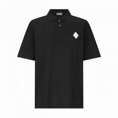 原版开发 顶级版本』 Dior 硅胶徽标翻领Polo衫 面料：采用26支大眼双珠地，面料克左为240克，该款面料采用100%棉，成衣效果版型非常立体，透气性也十