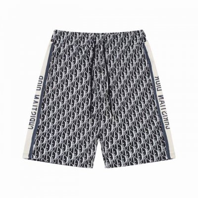 迪奥 Dior 夏季新款 迪奥满身Logo图案搭配双侧字母织带拼接休闲短裤 品牌元素设计理念 超级质感柔软透气 高品质男女同款 Color：图片色 Size：X