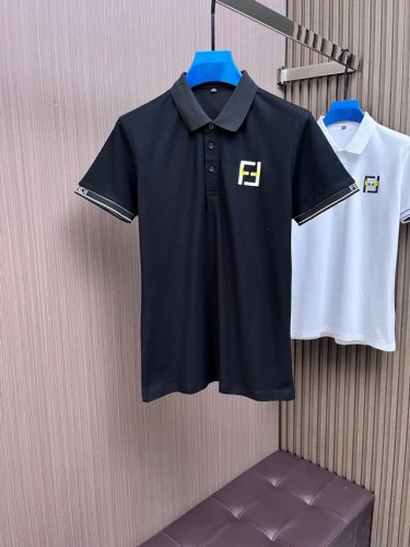 芬迪 2025Ss夏季新款字母Logo男士翻领Polo衫！经典商务男款，高端男装的天花板级别的商务男款！简约时尚大气不失优雅，单穿内搭体面过人，品质控 细节控的