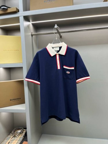 GuccⅠ 古驰 口袋刺绣新款polo衫 原版面料 原版订制辅料 官方同款 采用210克纯棉珠地面料，定制 同缸染面料 手感非常舒服爽滑 版型挺阔有型 一线品牌