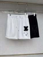 lv 5S 手绘定制标 春夏新款休闲短裤 ，舒适度极好，手触感强烈。辨识度极高 定制进口面料 色泽清新 做工精细 码数 S 3Xl