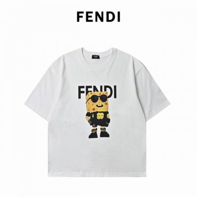 fendi 芬迪 2025夏季新款 奶酪特工印花短袖T恤 男女同款 尺码：S-Xl