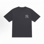 mlb 洋基队 Ny 后背满印Logo印花情侣短袖T恤 小红书热门爆款 明星网红同款穿搭 男女日常通勤穿搭必备单品 高品质260克高克重双纱面料 亲肤透气不起球