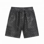 dior 迪奥 25Ss 满印不规则烫银牛仔短裤 这款短裤从日本古老纺织工艺汲取灵感 重新诠释标志性的 Oblique 印花 采用海军蓝色和黑色棉质牛仔布精心制