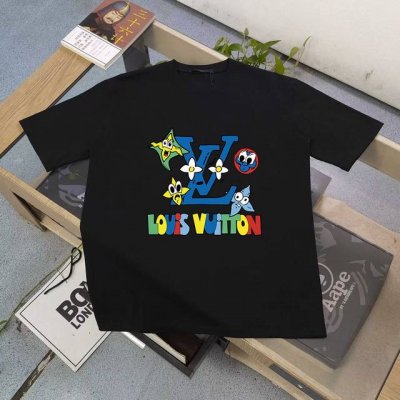上新 顶级最高版本 Lv路易威登Louis Vuitton 驴家1V 经典笑脸半袖T恤短袖 男女同款 情侣款 宽松版型 最高版本 原版面料 高版本 高品质 1区
