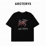 arcteryx*始祖鸟 后背重叠个性Logo印花短袖T恤 定制面料300G 男女同款 001 尺码：S M L Xl