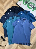 Descente 迪桑特 23Ss夏季短袖硅胶Logo翻领polo衫 户外冰丝速干短袖 官网专柜同步在售 精选科技面料 对于品质控和面料控者必入的单品！ 面料采