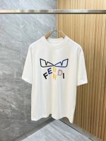 Fendi 芬迪 2025春夏新品 三标齐全 圆领纯棉短袖T恤 好货不用过多介绍 看细节 专柜码数：M-Xxxl 175 140建议L
