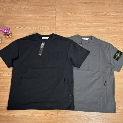 stone Island 石头岛口袋打孔拉链机能短袖 甄选品质 实拍可见 面料采用高品质纯棉面料 打孔设计 更加凉爽 当季必备 版型超正 拒绝臃肿 面料质感非常