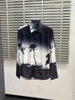 Saint Laurent圣罗兰独家专供新款男士休闲衬衫 高端定制 高端版本 时尚百搭爆款进口面料 手感超柔软细腻 穿着亲肤舒适 高端精品 代工厂p精细做工 上
