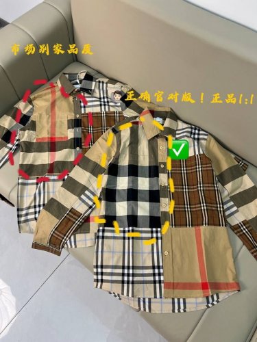 供 高版本 广州天花板品质 巴宝莉新款拼接衬衫弹力棉府绸衬衫 以拼布工艺呈现多种格纹元素，并搭配领尖扣衣领设计 4色拼接！ 尺码：M-Xxl 图九