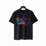 实拍细节图+尺码表 Louis Vuitton 路易登威 24Ss彩色爱心Logo印花短袖T恤 Lv 官方同款 原版进口定制260克纯棉 高密度螺纹同缸染面料已