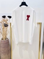 Size：S M L Xl 黑色 白两色入 情侣款197353825081 Ami2025Fw 爱心系列早春限量版 毛线Logo爱心刺绣 后背同色Ami刺绣重磅