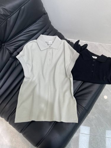 saint Lauren* 2025Ss春夏新款 字母刺绣珠地棉Polo衫丨独家Yb开发！高版出品！翻领Polo上衣剪裁 领口半开襟拉链处理 随意调节 配合常规