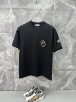 Moncler蒙口 2025Ss春夏高品质情侣款短袖T恤 甄选280克高克重纯棉面料 工艺品级别 辅料顶真 车线做工符合精品要求 超级好搭配 落肩款 品质及剪裁