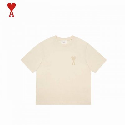 ami艾米 25Ss经典款刺绣马卡龙爱心短袖 这个款式我们已经做了第三年 最开始中国大陆还没专柜 就已经在做 品质细节无敌 放心下单 注意细节 新升级两头折手工