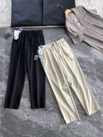 春夏Ss天丝Tencel莱赛尔 会呼吸的面料 权威授权松紧腰抽绳设计男士商务休闲直筒长裤 纯天丝成分打造，环保健康对皮肤也很好，双插袋设计，腰头采用进口松紧打造