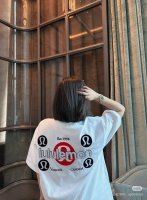 细节图 夏季品质短袖Lululemon 露露乐蒙专柜同款早春系列 Lulu前后Logo印花圆领短袖T恤男女同款 定织定染纯棉240克重洗水面料，做工精细。男女同