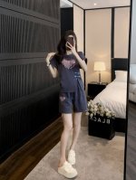夏季中式T恤短裤套装 棉 聚酯纤维 氨纶 86 53 64 47 小码数据，依次是胸围，衣长，腰围，裤长 23322 码数：S~Xl 每大一个码数，胸围腰围＋4