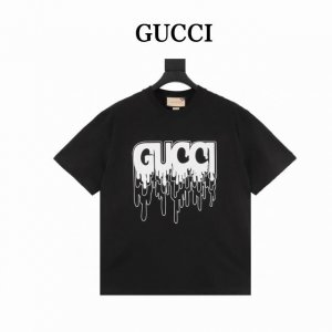 古驰 Gucci 流体涂鸦绒面印花短袖 Size:Xs-Xl